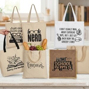 Canvas Tote Bags with Fun Prints